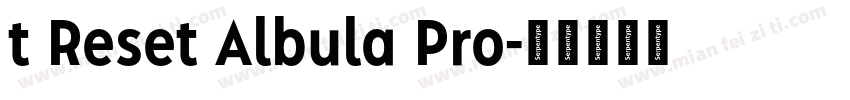 t Reset Albula Pro字体转换